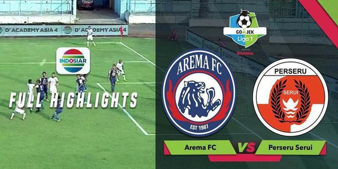 VIDEO: Highlights Liga 1 2018, Arema FC Vs Perseru 4-1