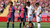 El Clasico, Barcelona versus Real Madrid di ajang La Liga 2024/2025 hari Minggu (11/05/2025) malam WIB. (LLUIS GENE / AFP)