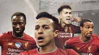 Naby Keita, Thiago Alcantara, Roberto Firmino dan Joel Matip. (Bola.com/Dody Iryawan)