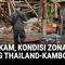 Desa-desa di Provinsi Sisaket, Thailand, yang berbatasan langsung dengan Kamboja, tampak sepi setelah seluruh warga dievakuasi ke tempat penampungan akibat konflik bersenjata.
