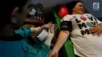 Komunitas Freedom Faithnet Global (FFG) menyelenggarakan kegiatan donor darah di kantor JMOA, lantai Lobby APL Tower - Central Park, Jakarta, Rabu (14/6). (Liputan6.com/Johan Tallo)