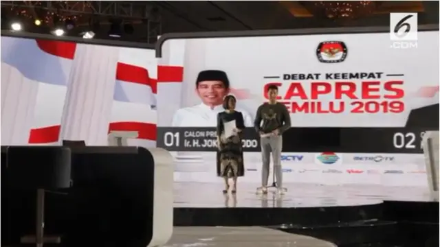 Moderator debat keempat Pilpres 2019 Retno Pinasti dan Zulfikar Naghi