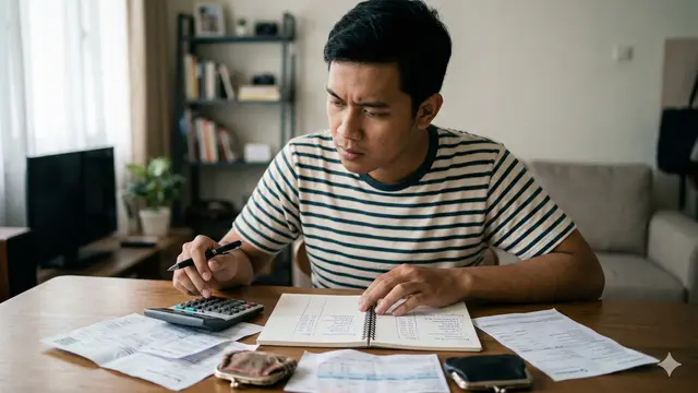 Reset Keuangan Setelah Lebaran (Foto: Gemini AI)