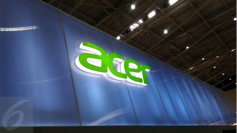 Papan Nama Booth Acer di Computex 2017. Liputan6.com/Mochamad Wahyu Hidayat