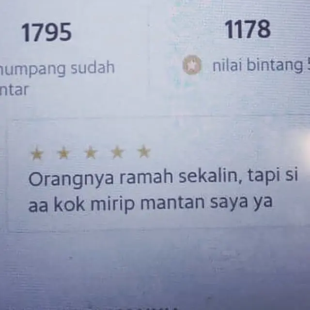 6 Ulasan Penumpang Ojek Online tapi Teringat Pacar dan Mantan Ini Kocak