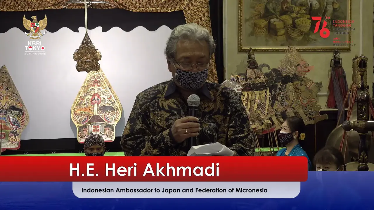 Sambutan duta besar Indonesia untuk Jepang, H.E. Heri Akhmadi, Minggu (15/8/2021)