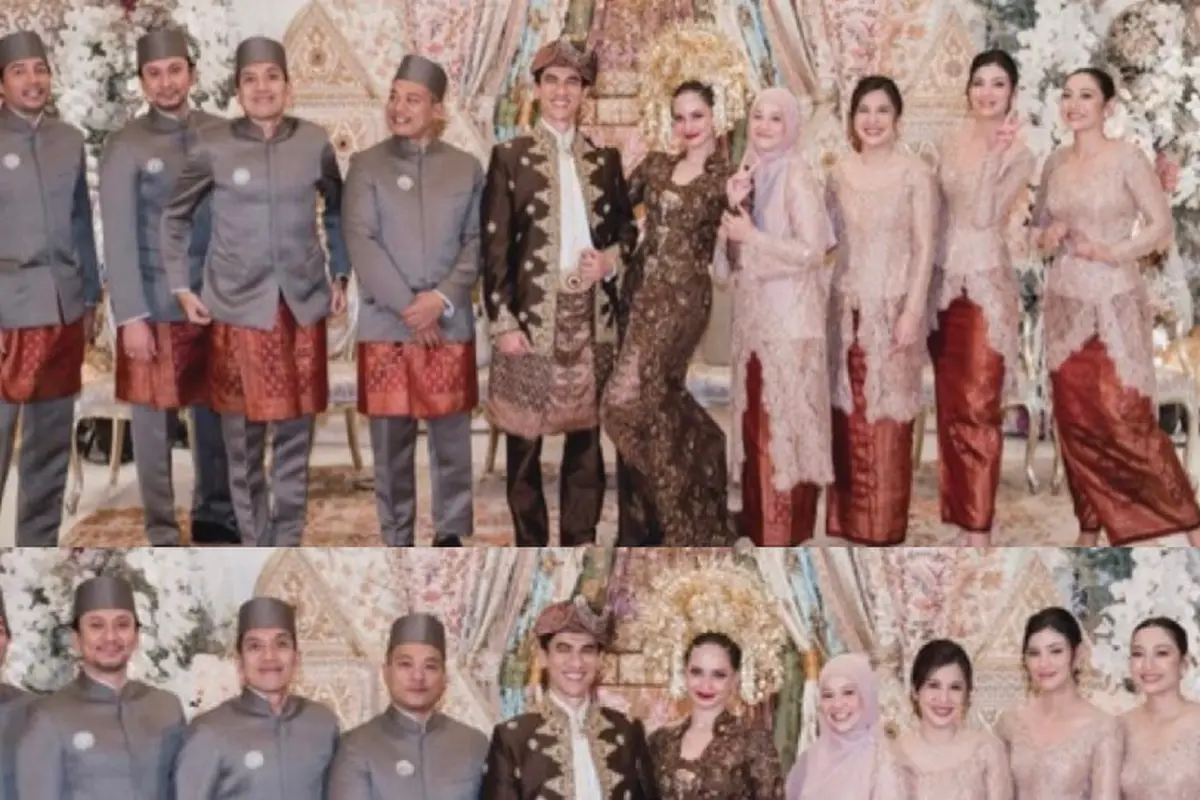 Penampilan Desta dan Natasha Rizky di pernikahan Enzy