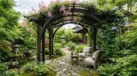 8 Inspirasi Pergola Kayu yang Cocok Ditanami Tanaman Rambat, Perpaduan Estetik dan Fungsional
