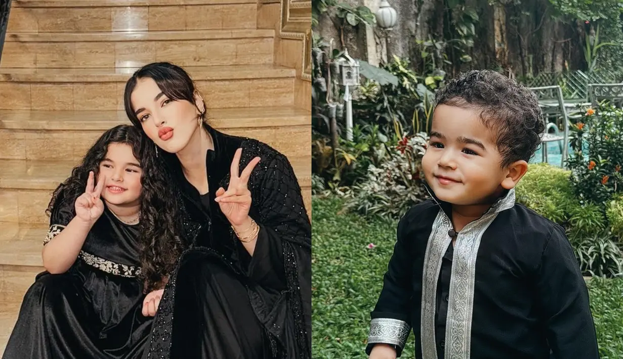 Penampilan kedua anak Tasya Farasya yang dipanggil Ayang mencuri perhatian saat Idul Adha kemarin [@tasyafarasya]