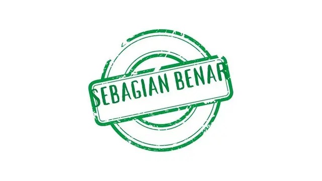 Banner Cek Fakta Sebagian Benar. (Ilustrasi Liputan6.com)