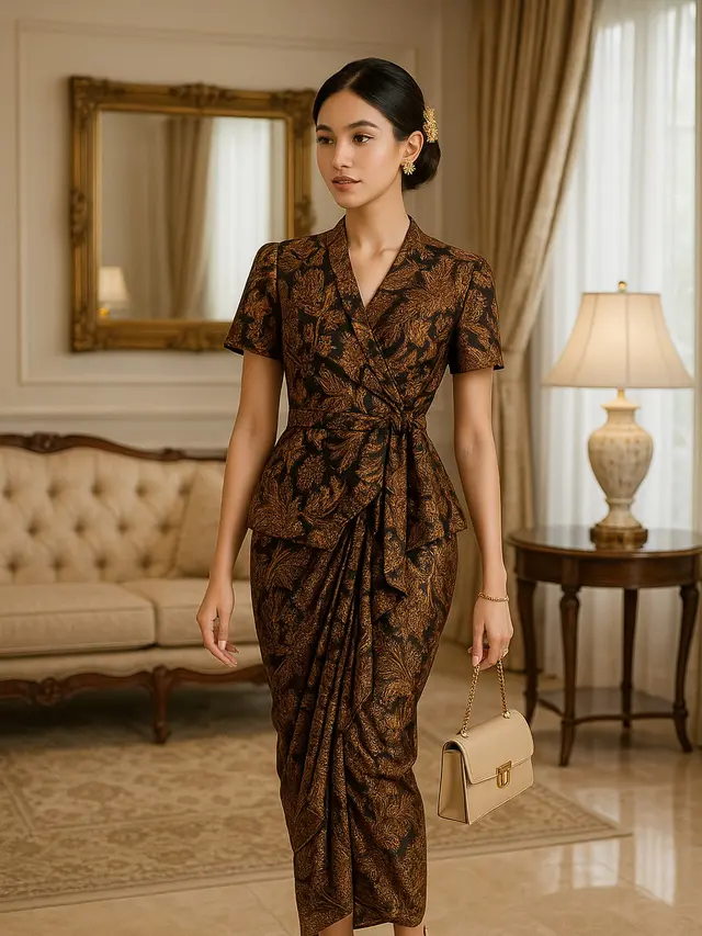 Padu Padan Baju Batik Berbagai Model Kekinian dan Bawahannya