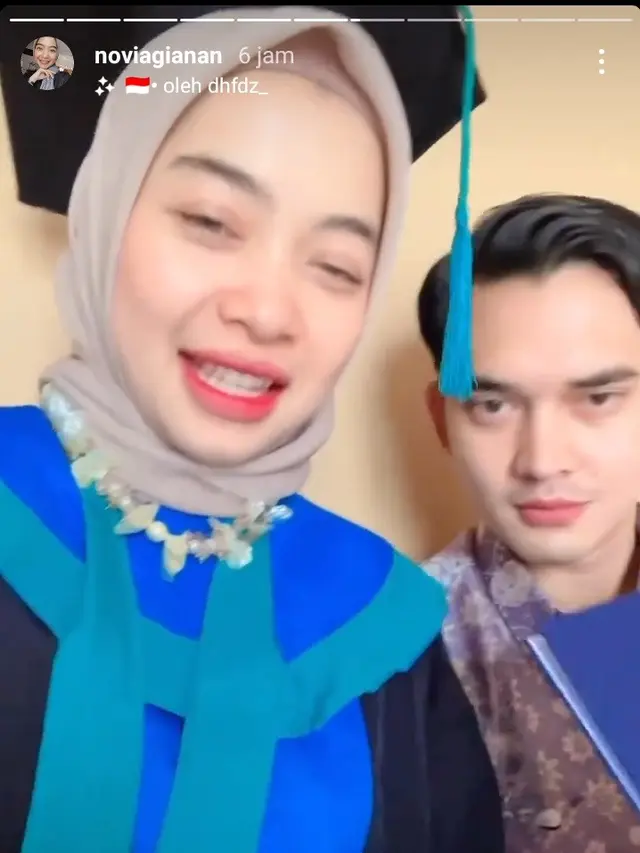Novia Giana jalani wisuda profesi dokter dalam kondisi hamil (Foto: Instagram/@noviagianan)