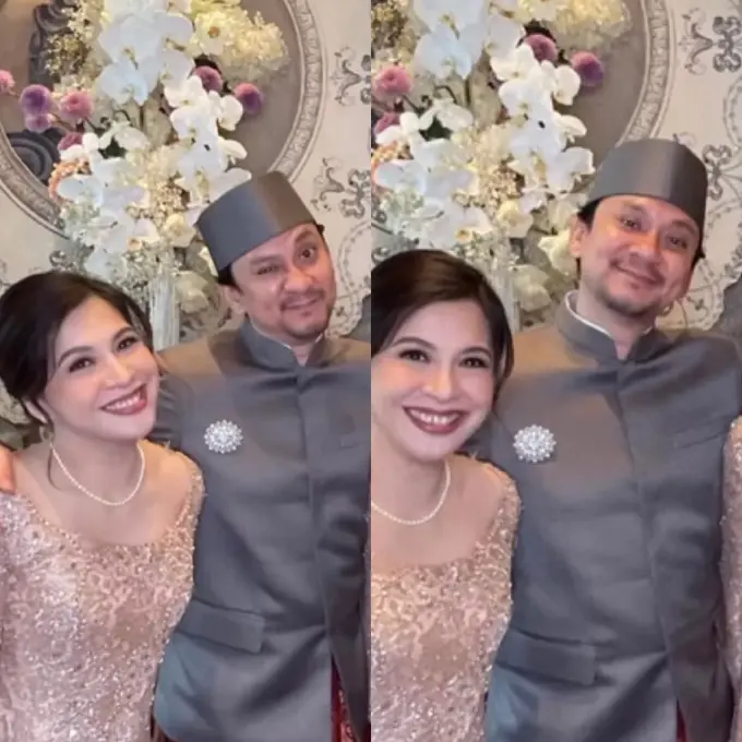 Penampilan Istri Vincent Rompies saat Hadir di Pernikahan Enzy Storia