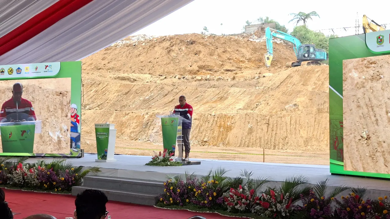 Pembangkit Listrik Tenaga Panas Bumi (PLTP) Dieng Unit 2.