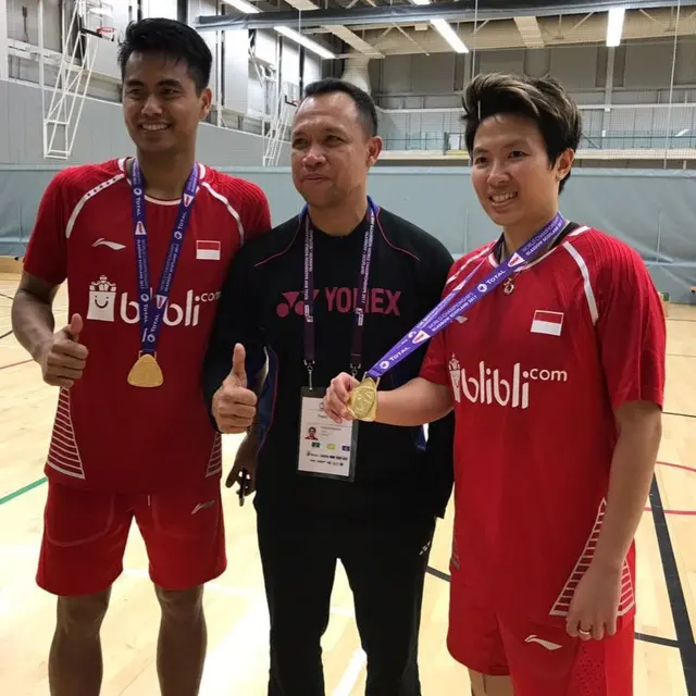 Richard berhasil mengantarkan Tontowi Ahmad/Liliyana Natsir menjemput medali emas Olimpiade Rio de Janeiro 2016. (Doc.pribadi/Arief Pramono)