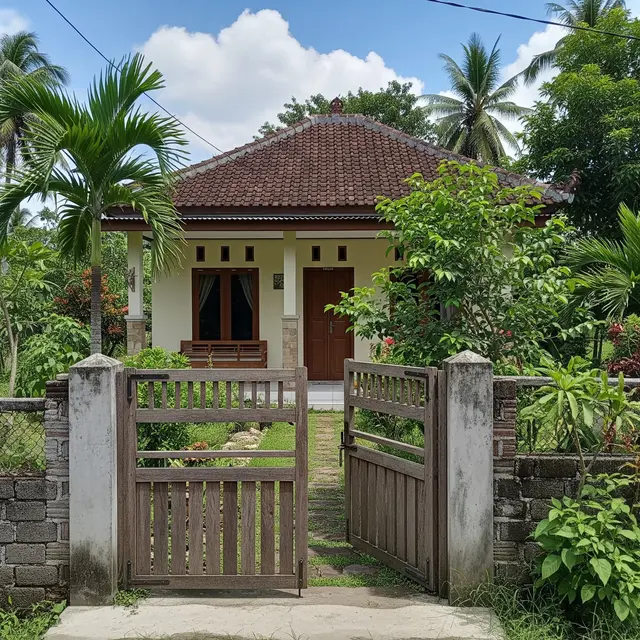 9 Model Gerbang Rumah Type 36 di Kampung, Tampilan Depan Makin Apik
