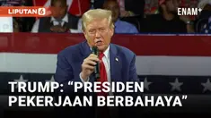 Donald Trump kembali ke panggung politik hanya beberapa hari setelah upaya pembunuhan kedua. Saat berbicara di acara town hall di Flint, Michigan, Trump menyebut profesi presiden sebagai "pekerjaan berbahaya" dan menekankan pentingnya keamanan.