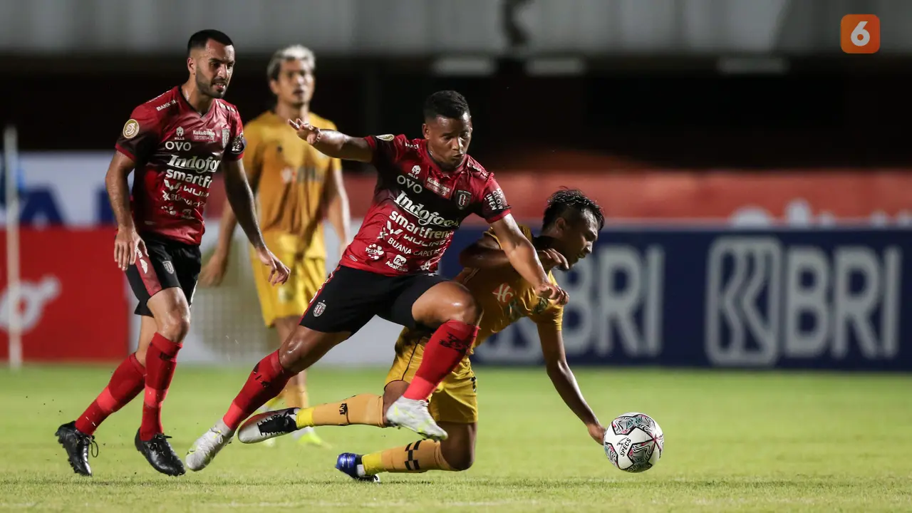 Foto: Atasi 10 Pemain Bali United, Bhayangkara FC ke Puncak Klasemen BRI Liga 1