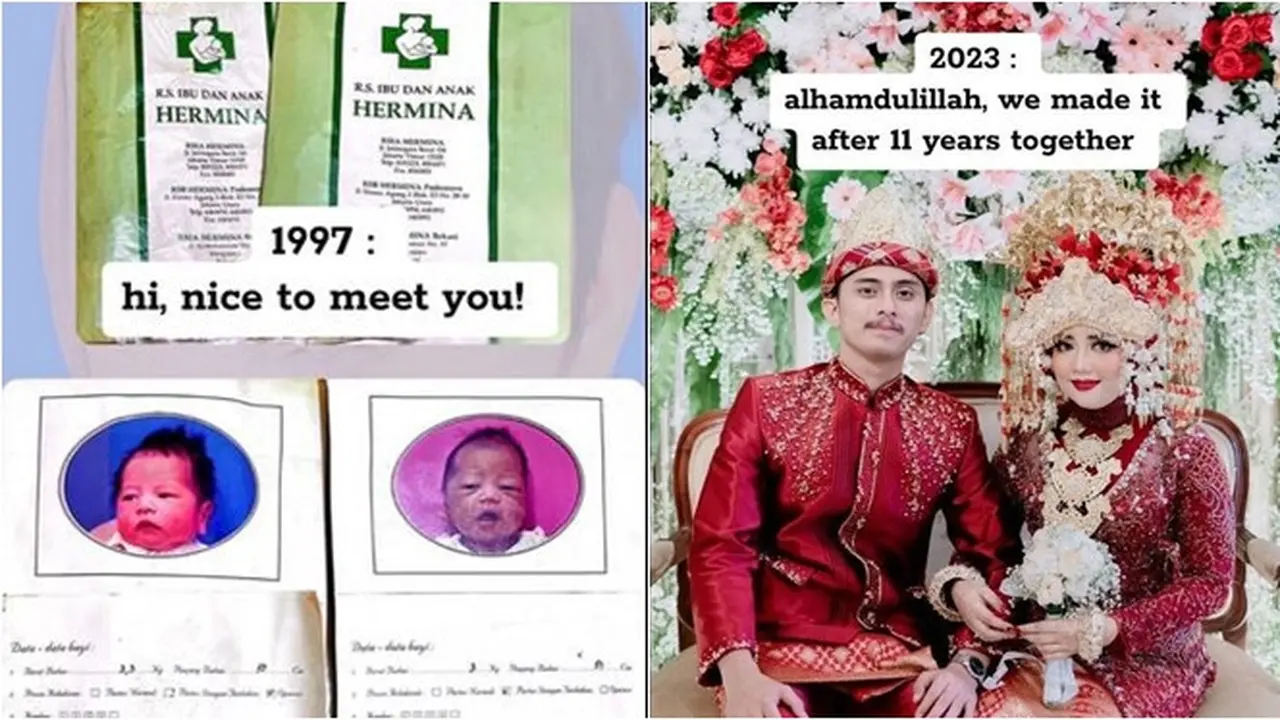 Pasangan Ini Sudah Bertemu di Rumah Sakit Sejak Lahir, Jaga Jodoh Sendiri dari Bayi