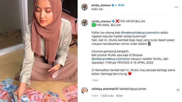 Ustaz Yusuf Mansur Marah-Marah Butuh Uang Rp 1 Triliun, Wirda Mansur Malah Bagi-Bagi THR Ala Sultan