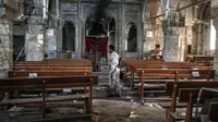 Lonceng Gereja Kota Bartella di Irak Berdentang, Bebas dari ISIS (Sam Tarling/Independent)