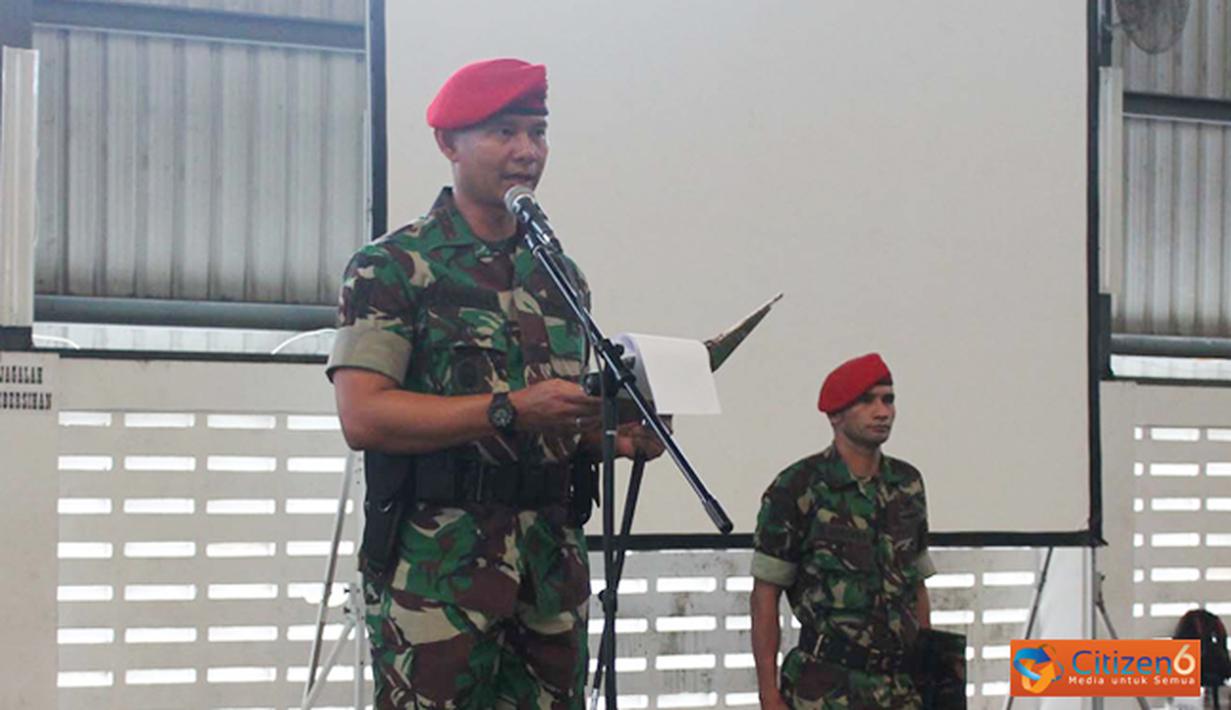 Citizen6, Jakarta Timur: Dandenma Kopassus Letkol Inf Sumirating Baskoro menutup secara resmi LDKS SMK Karya Guna Jakarta TP 2012/2013 ,Minggu ( 18/11/2012) bertempat di gedung Nanggala Kopassus ,Jakarta Timur. (Pengirim: Penkopassus).