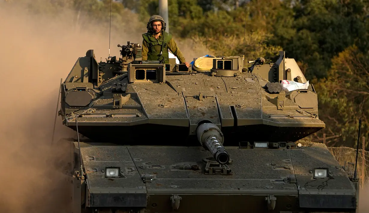 Israel menembaki Lebanon selatan setelah serangan lintas batas yang diklaim oleh kelompok Jihad Islam Palestina.  (AP Photo/Ariel Schalit)