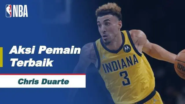 Berita video, deretan aksi Chris Duarte pada saat Indiana Pacers berahasil mengalahkan Golden State Warriors di NBA, Jumat (21/1/2022) pagi hari WIB