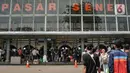 Suasana arus mudik di Stasiun Pasar Senen. (merdeka.com/Iqbal S. Nugroho)