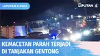 Tanjakan Gentong, Tasikmalaya, macet parah meski telah diberlakukan rekayasa lalu lintas one way. Salah satu penyebab kemacetan adalah banyaknya kendaraan mogok yang membuat penyempitan jalan. Butuh waktu empat jam untuk melintasi kawasan ini.