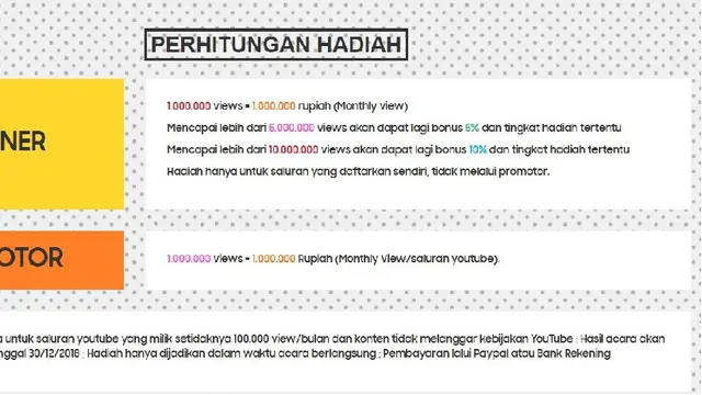 Perhitungan hadiah