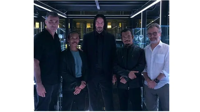 Yayan Ruhian bersama Keanu Reeves