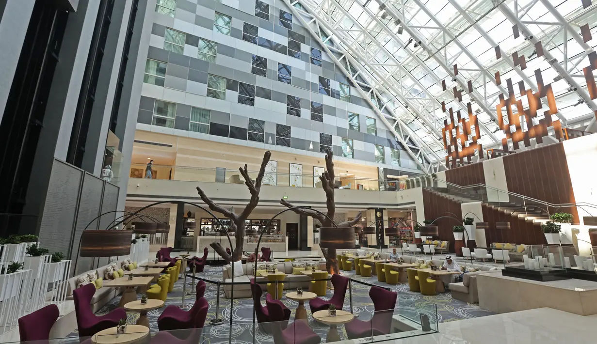Hotel Hyatt Regency Oryx Doha, Qatar akan menjadi tempat tinggal Timnas Ekuador selama perhelatan akbar Piala Dunia 2022. (AFP/Karim Jaafar)