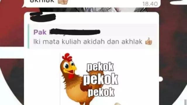 6 Chat Dosen Iseng Balas Pesan Mahasiswa Pakai Stiker Ini Kocak