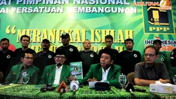 Rapimnas yang digelar di kantor DPP PPP, di kawasan Menteng, Jakarta Pusat itu sekaligus mempertegas jika PPP belum melakukan koalisi dengan partai manapun (Liputan6.com/Johan Tallo).