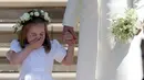 Di pernikahan Pangeran Harry dan Meghan Markle, Puteri Charlotte tertangkap kamera sedang bersin. Gemasnya! (Getty Images/Cosmopolitan)