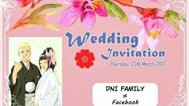 6 Potret Undangan Nikah Tema Naruto, Bak Jadi Warga Konoha