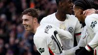 Cole Palmer ketika mencetak hattrick dan Chelsea sukses menang di kandang Wolves. (Darren Staples / AFP)
