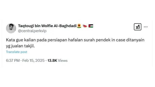 6 Cuitan Netizen Bersiap War Takjil Ramadan 2025 Ini Bikin Ngakak