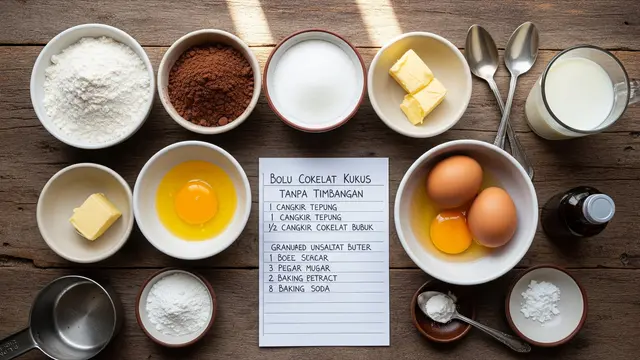 Bahan-Bahan Bolu Cokelat Kukus
