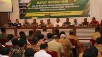 Rapat koordinasi dalam rangka upaya pencegahan dini dan penularan serta minimalisir penyebaran COVID-19 di Kota Medan