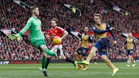 Video duel David De Gea vs Nacho Monreal di laga Manchester United vs Arsenal, Premier League pada Minggu (28/02/2016).