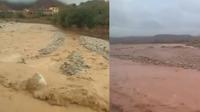 Gurun Sahara banjir. (AP)