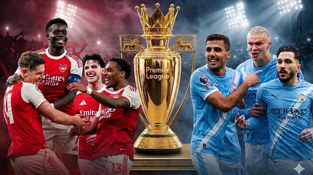 Cover Arsenal versus Manchester City. (Bola.com/Gemini)