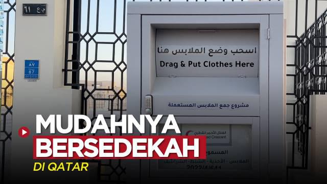 Berita video Piala Dunia 2022 tentang mudahnya bersedekah di Qatar.