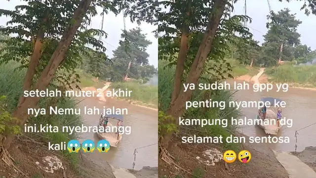 Momen pemudik cari jalan alternatif demi berkunjung ke kampung halaman.