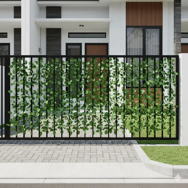 7 Model Pagar Besi Modern Kombinasi Tanaman Rambat, Tampil Alami dan Estetik untuk Hunian 2025