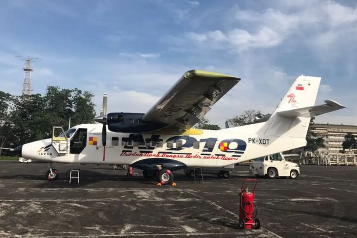 PT Dirgantara Indonesia (Persero) kembali melakukan uji coba produk terbarunya pesawat N219 pada Rabu (16/8/2017). (Foto: Istimewa)