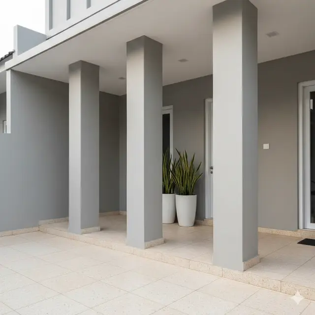 Model Teras Minimalis Tiang 3