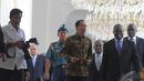 Presiden Jokowi menerima kunjungan Wapres Angola, Manuel Domingos Vicente, di Istana Merdeka, Jumat (31/10/2014). (Liputan6.com/Herman Zakharia) 